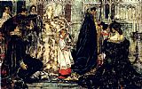 Christmas Canvas Paintings - A Medieval Christmas--The Procession